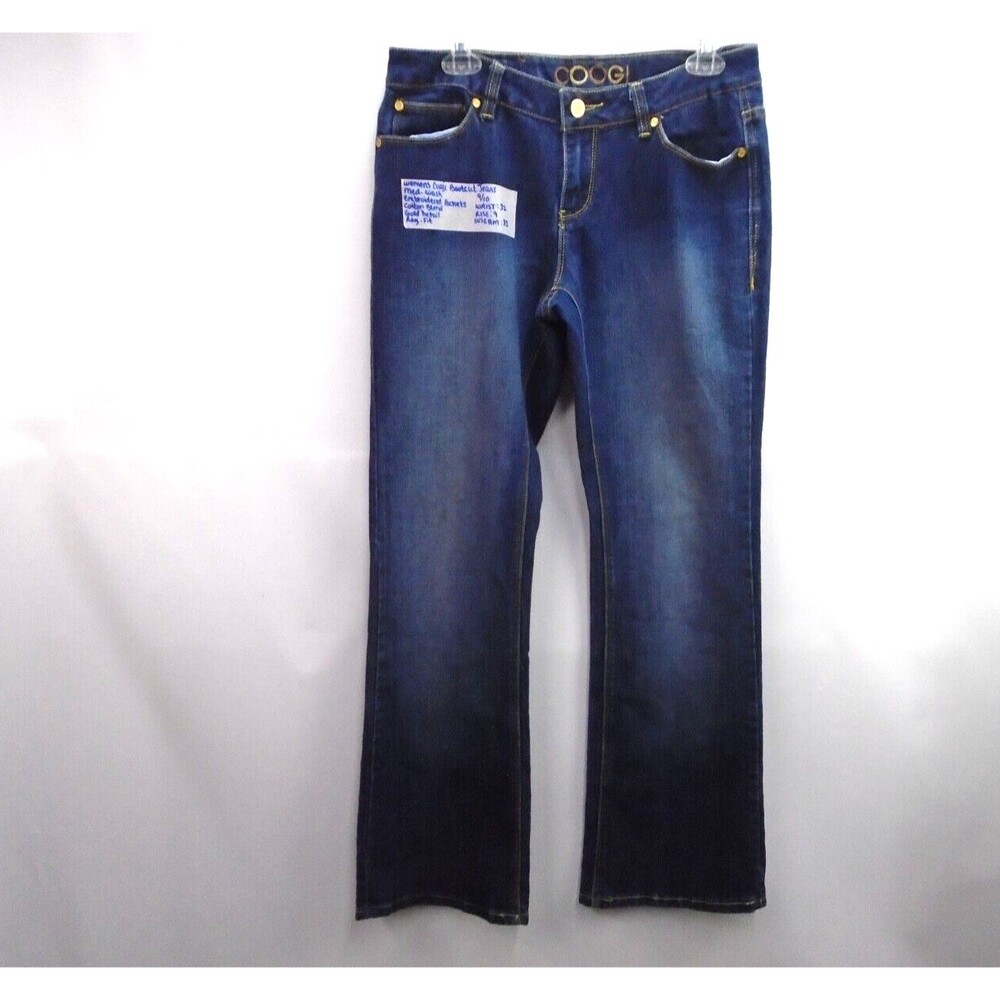 Coogi 'Sexy Denim' Women’s Bootcut Jeans Y2K Blue Denim Med Wash Size 9/10